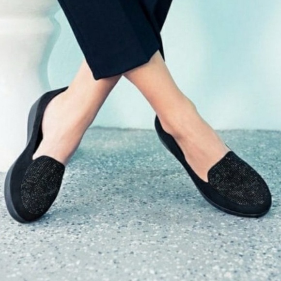 FitFlop Black Sparkle Loafers‎ 6 - Picture 1 of 8